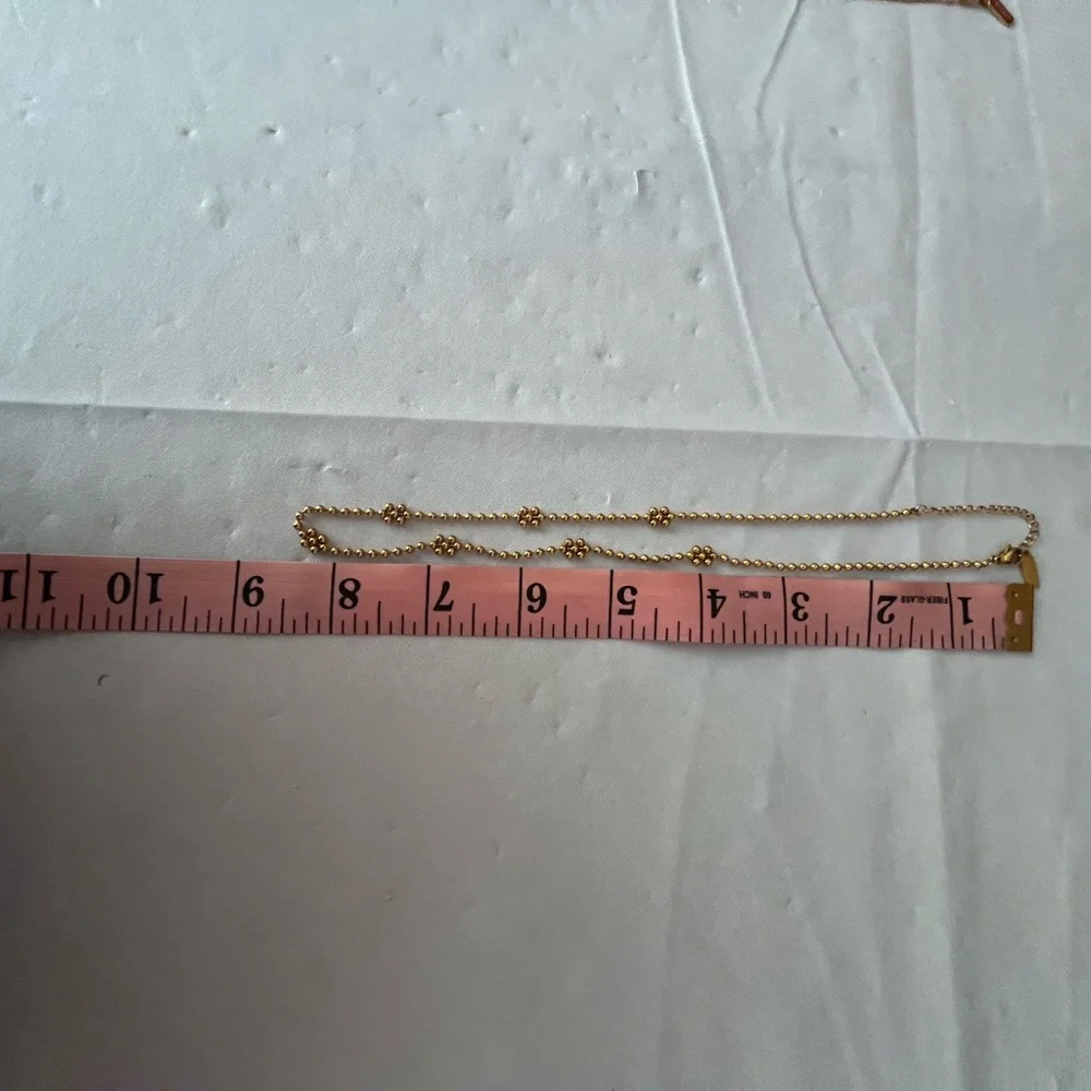 Gold Floral Necklace - Picture 2 of 3